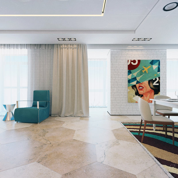 Фото из портфолио «Гармония вещей» – 480 кв.м 	 – фотографии дизайна интерьеров на INMYROOM