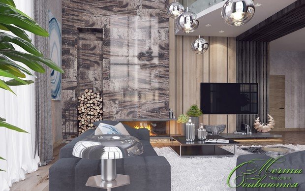 Фото из портфолио Интерьер гостиной с элементами бохо-шика – фотографии дизайна интерьеров на INMYROOM