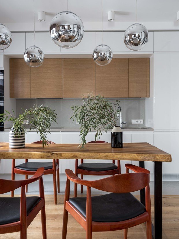 Фотография:  в стиле Эко, Скандинавский, Современный, Квартира, Проект недели, Москва, Алексей Иванов, Павел Герасимов, Монолитный дом, ЖК «Водный», 2 комнаты, 60-90 метров – фото на INMYROOM