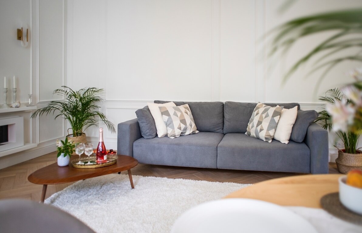 Фотография: Гостиная в стиле Скандинавский, Эклектика, Минимализм, Квартира, Проект недели, Москва, 2 комнаты, 40-60 метров, Ольга Семашева – фото на INMYROOM