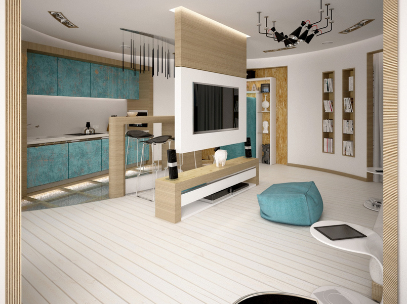 Фотография: Гостиная в стиле Лофт, Современный, Гид – фото на INMYROOM