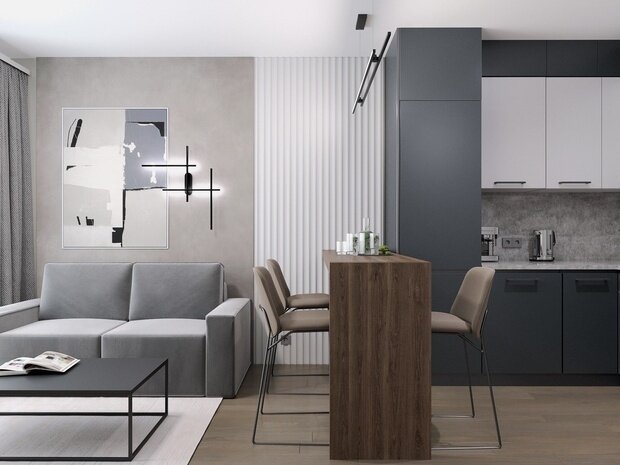 Фото из портфолио Квартира для молодой семьи ЖК Мытищи Парк – фотографии дизайна интерьеров на INMYROOM