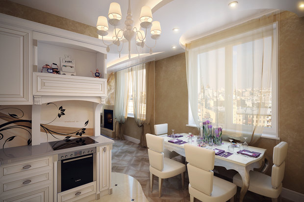 Фото из портфолио Квартира в стиле Арт-деко для девушки руководителя – фотографии дизайна интерьеров на INMYROOM