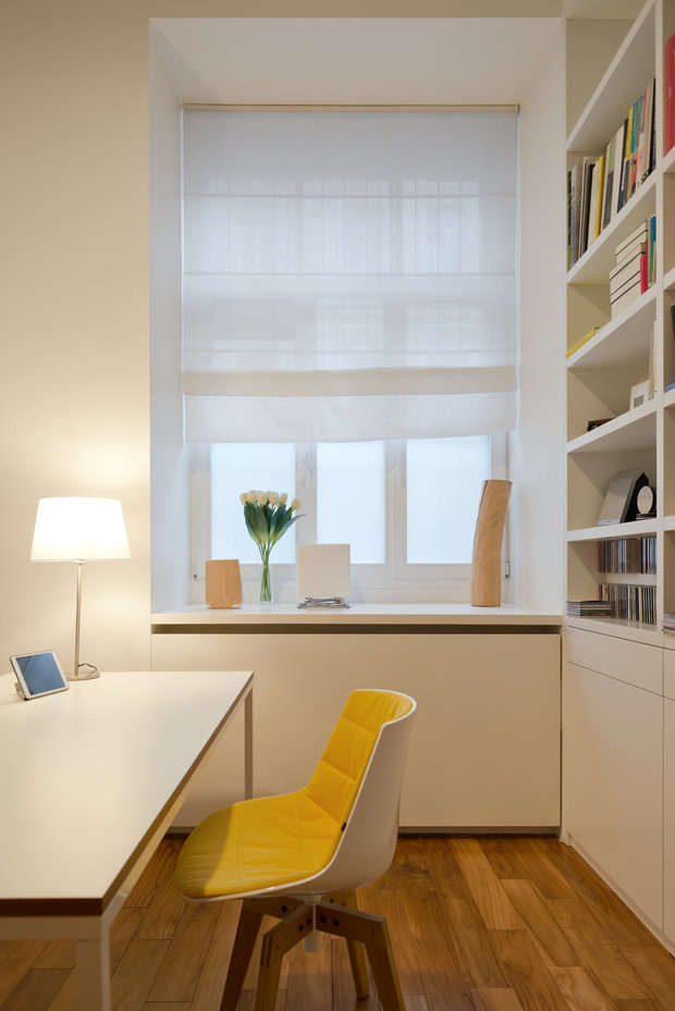 Фотография: Офис в стиле Скандинавский, Современный, Малогабаритная квартира, Квартира, Дома и квартиры, Минимализм, Переделка – фото на INMYROOM