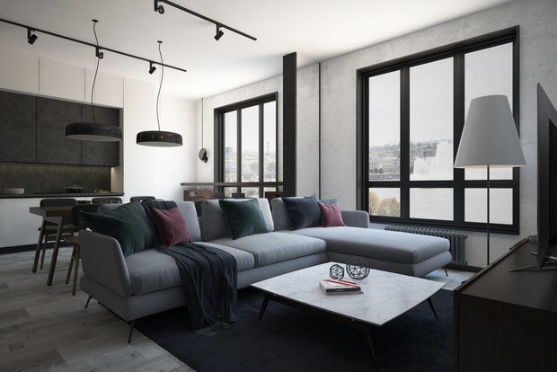 Фото из портфолио Гостиная, Riverside – фотографии дизайна интерьеров на INMYROOM