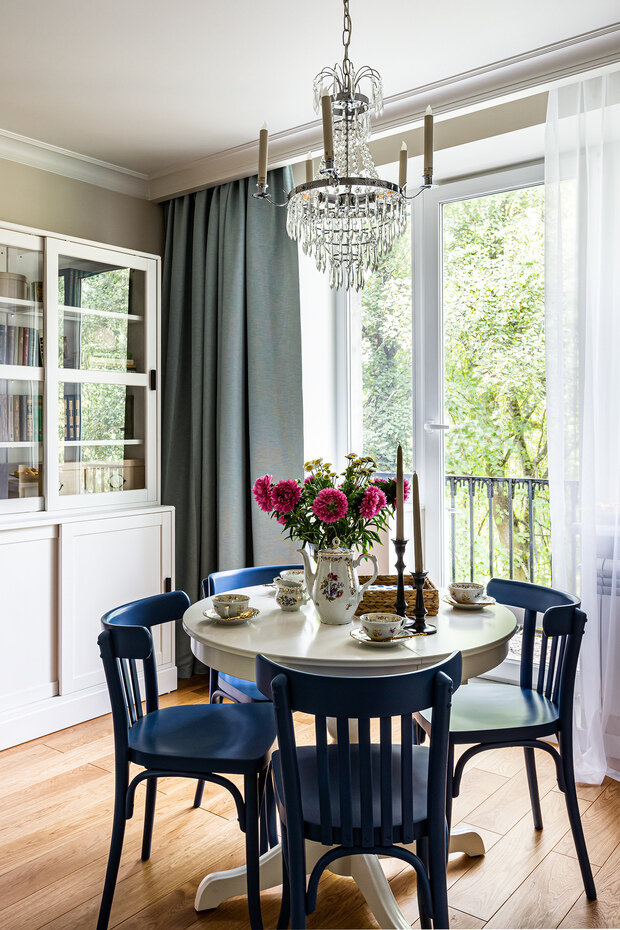 Фотография: Кухня и столовая в стиле Прованс и Кантри, Современный, Квартира, Проект недели, Санкт-Петербург, Хрущевка, 2 комнаты, 40-60 метров, Лана Александрова – фото на INMYROOM