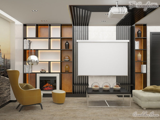 Фото из портфолио Квартира с эркером 98 м2 – фотографии дизайна интерьеров на INMYROOM