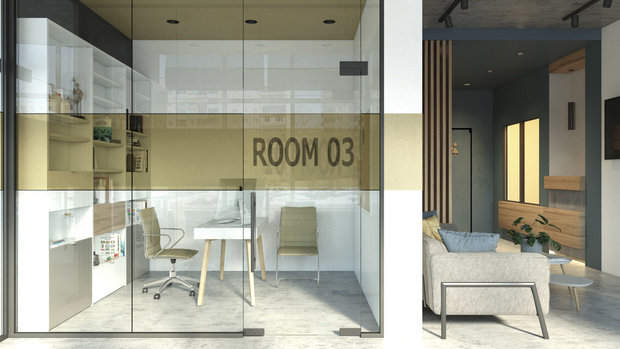 Фото из портфолио Офис компании AutoNom – фотографии дизайна интерьеров на INMYROOM