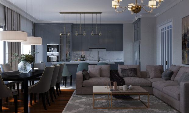 Фото из портфолио Квартира - современная классика. 1905 г. Кухня. – фотографии дизайна интерьеров на INMYROOM