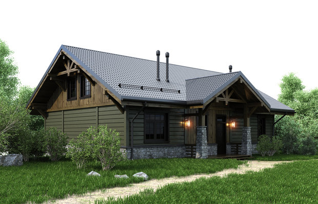 Фото из портфолио Home in the Woods дома – фотографии дизайна интерьеров на INMYROOM