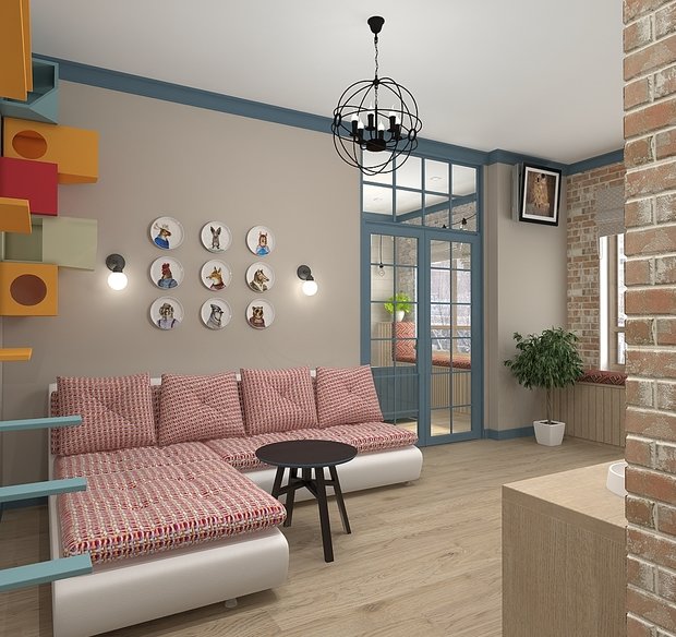 Фотография: Гостиная в стиле Скандинавский, Квартира, Проект недели, Zi-Design Interiors – фото на INMYROOM