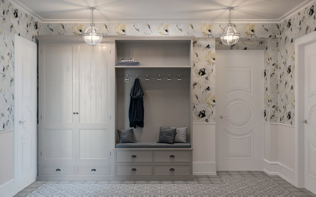 Фотография: Прихожая в стиле Прованс и Кантри, Классический, Квартира, Проект недели, Москва, Юлия Чернова, Сталинка, 2 комнаты, 40-60 метров – фото на INMYROOM