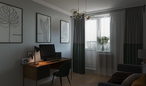 Фото из портфолио Кабинет – фотографии дизайна интерьеров на INMYROOM