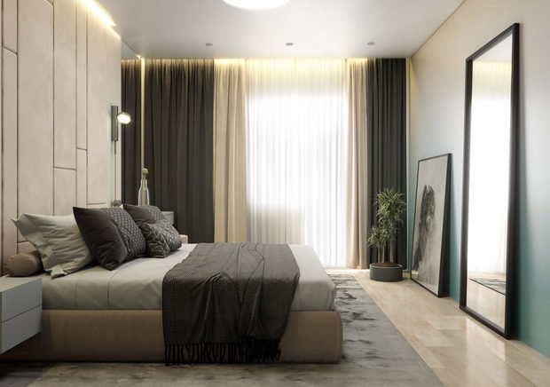 Фотография: Спальня в стиле Современный, Скандинавский, Квартира, Проект недели, Санкт-Петербург, 3 комнаты, Более 90 метров, Start Design – фото на INMYROOM
