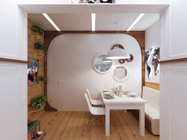 Фотография: Кухня и столовая в стиле Минимализм, Эко – фото на InMyRoom.ru