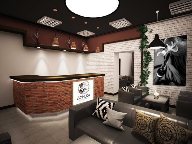 Фото из портфолио Кальянная ДУНЬКА – фотографии дизайна интерьеров на INMYROOM