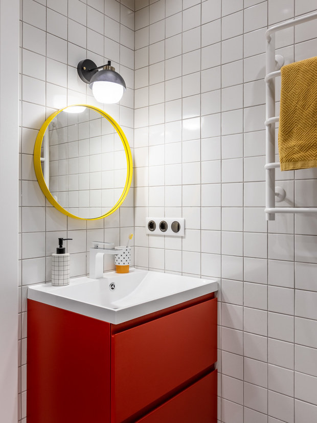 Фотография: Ванная в стиле Современный, Квартира, Проект недели, Самара, 4 и больше, Более 90 метров, Айгуль Султанова – фото на INMYROOM