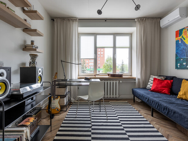 Фотография: Детская в стиле Скандинавский, Эклектика, Квартира, Проект недели, 3 комнаты, 60-90 метров, Уфа, Лилия Асфандиярова – фото на INMYROOM