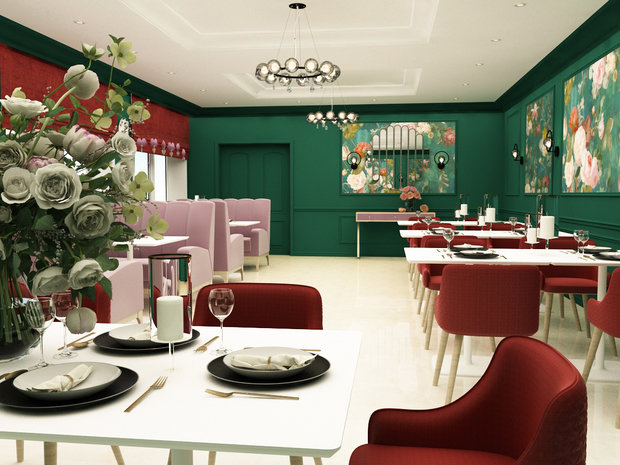 Фото из портфолио Банкетный зал п.Селты, Удмуртская Республика – фотографии дизайна интерьеров на INMYROOM