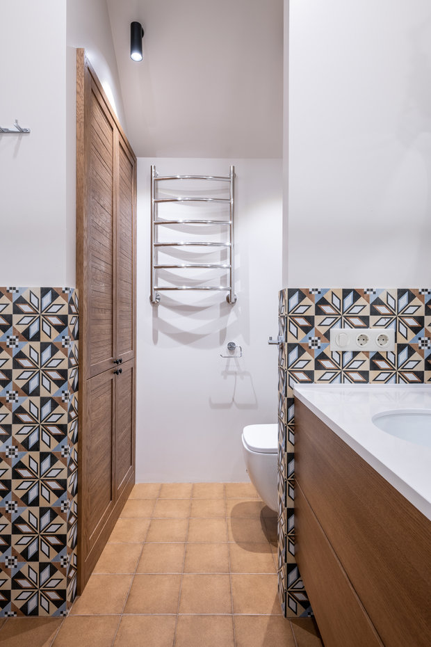 Фотография: Ванная в стиле Современный, Прованс и Кантри, Классический, Дом, Проект недели, Нахабино, 4 и больше, Более 90 метров, Вера Шеверденок, Roomba Interior – фото на INMYROOM