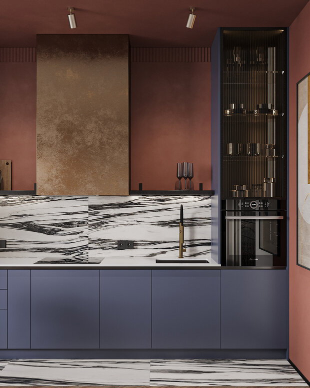 Фотография: Кухня и столовая в стиле Современный, Квартира, Студия, Проект дня, Санкт-Петербург, 40-60 метров, VizDiz, Илона Ореховская – фото на INMYROOM