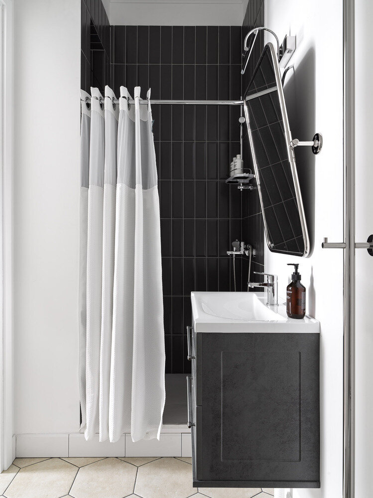 Фотография: Ванная в стиле Современный, Эклектика, Винтажный, Классический, Квартира, Проект недели, Москва, Кирпичный дом, 2 комнаты, 60-90 метров, Ольга Комарова – фото на INMYROOM Фотография: Ванная в стиле Современный, Эклектика, Винтажный, Классический, Квартира, Проект недели, Москва, Кирпичный дом, 2 комнаты, 60-90 метров, Ольга Комарова – фото на INMYROOM