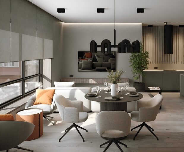 Фото из портфолио Квартира 130м2 в Москве – фотографии дизайна интерьеров на INMYROOM