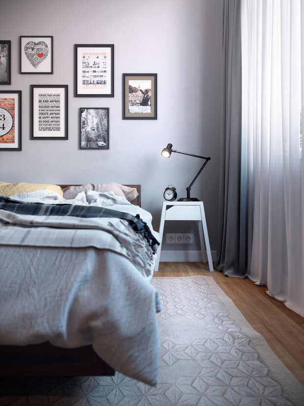 Фото из портфолио Спальня для фотографов – фотографии дизайна интерьеров на INMYROOM