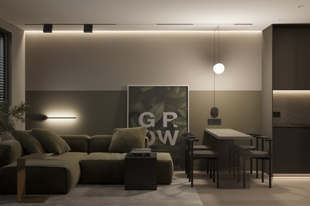 Фото из портфолио #designproject_AM – фотографии дизайна интерьеров на INMYROOM