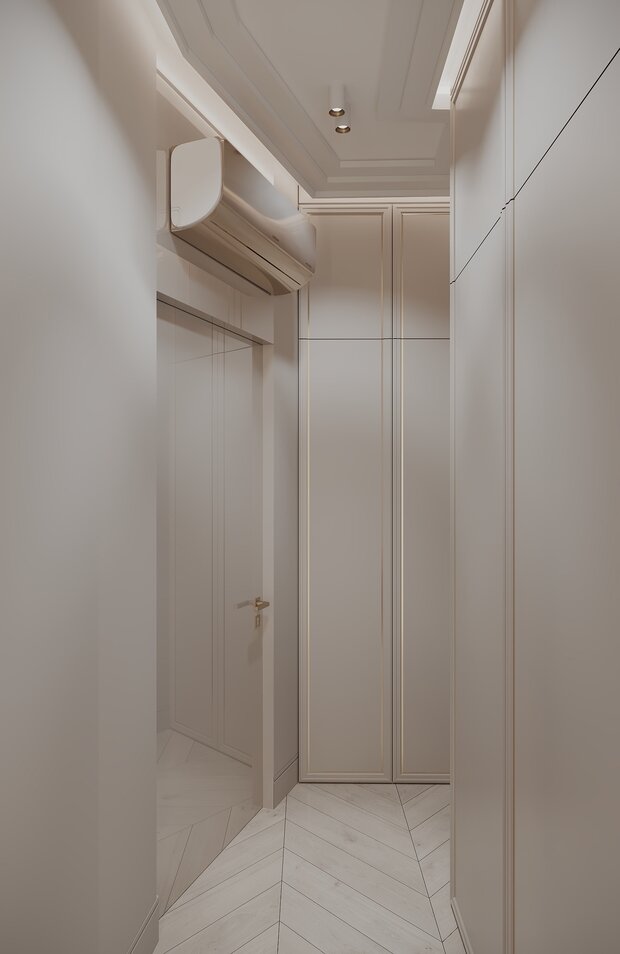 Фото из портфолио Дизайн-проект квартиры в ЖК «Миръ» в стиле современной классики – фотографии дизайна интерьеров на INMYROOM