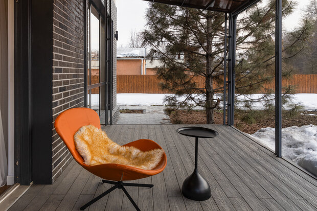 Фотография: Терраса в стиле Современный, Дом, Проект дня, Дом и дача, Казахстан, Кирпичный дом, 4 и больше, Более 90 метров, Асель Аимбекова – фото на INMYROOM