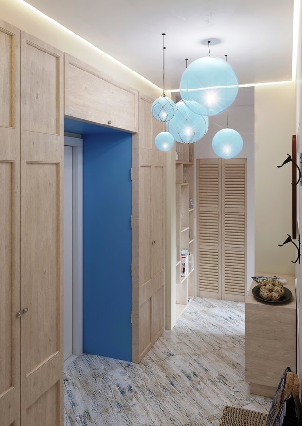 Фотография: Прихожая в стиле Восточный, Эко, Прованс и Кантри, Скандинавский, Квартира, Проект недели, Москва, Виктория Золина, Zi-Design Interiors, Панельный дом, 2 комнаты, 40-60 метров, П-44ТМ – фото на INMYROOM