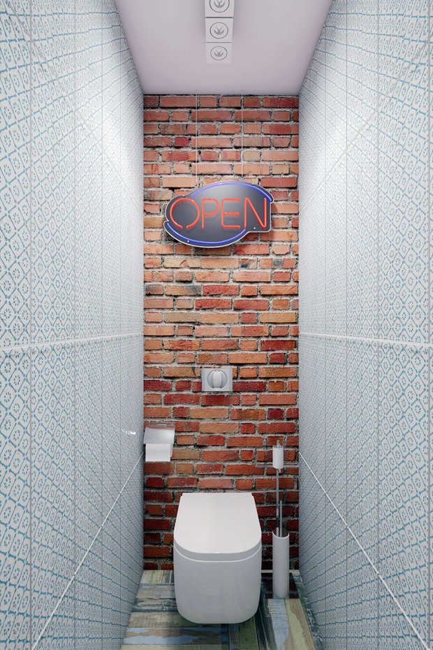 Фото из портфолио Лондонский паб. Дизайн однокомнатной  квартиры в панельном доме для семьи с маленькой дочкой – фотографии дизайна интерьеров на INMYROOM