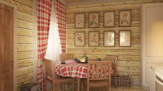 Фото из портфолио Дизайн интерьера в деревянном доме – фотографии дизайна интерьеров на INMYROOM