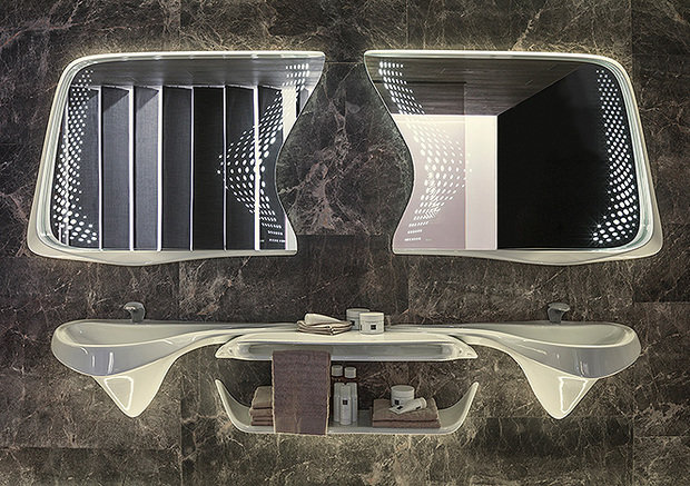 Фотография: Ванная в стиле Хай-тек, Карим Рашид, Филипп Старк, Гид, Каширский двор, Заха Хадид, Луис Видаль, Tono, Именитые дизайнеры, премиум, товары для ванной, премиум-зона – фото на INMYROOM