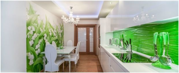 Фотография: Кухня и столовая в стиле Классический, Скандинавский, Современный, Эклектика, Квартира, Дома и квартиры, Роспись – фото на INMYROOM