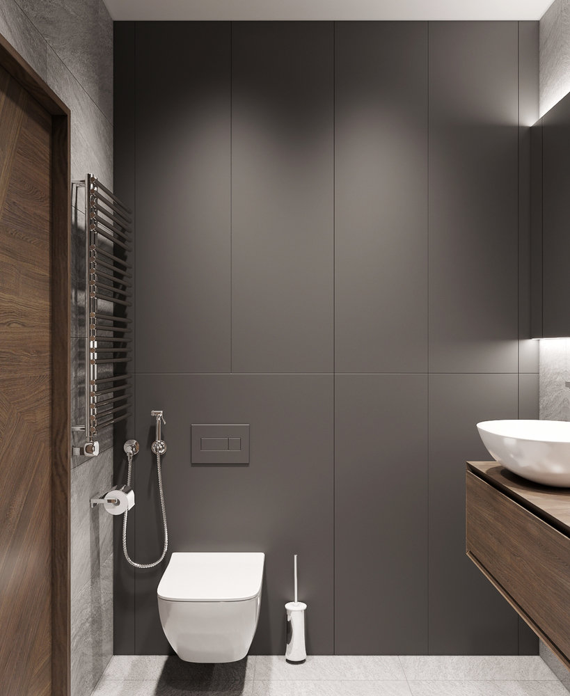 Фотография: Ванная в стиле Минимализм, Лофт, Квартира, Студия, Проект недели, Санкт-Петербург, Монолитный дом, 40-60 метров, Марина Светлова – фото на INMYROOM Фотография: Ванная в стиле Минимализм, Лофт, Квартира, Студия, Проект недели, Санкт-Петербург, Монолитный дом, 40-60 метров, Марина Светлова – фото на INMYROOM