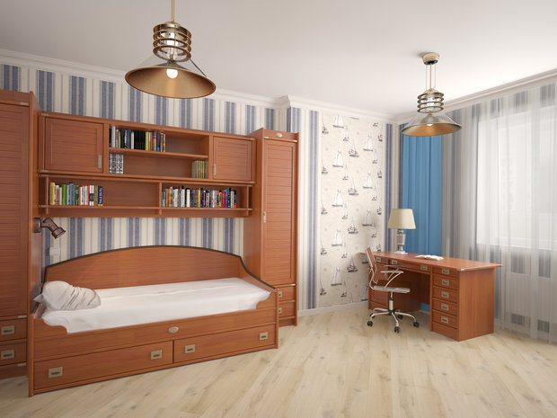 Фото из портфолио Детская в морском стиле – фотографии дизайна интерьеров на INMYROOM