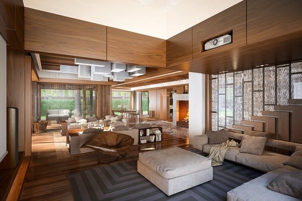 Фото из портфолио Современный экодом в Жуковке. – фотографии дизайна интерьеров на INMYROOM