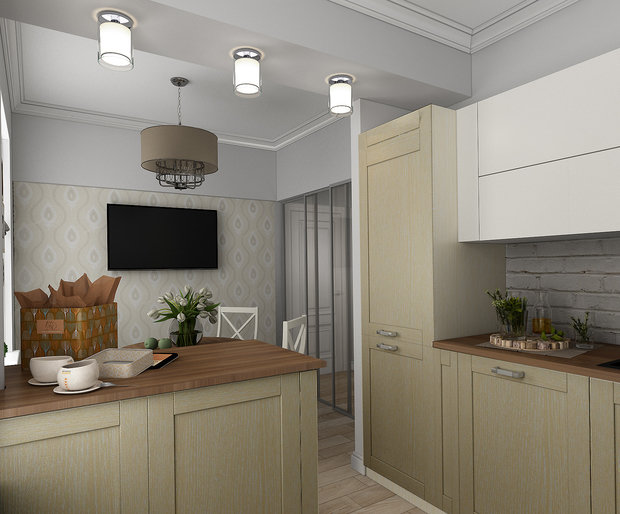 Фото из портфолио Квартира для студентки – фотографии дизайна интерьеров на INMYROOM