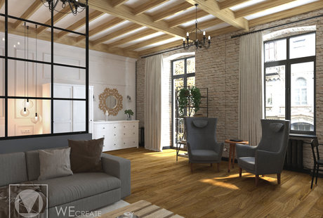 Уютный лофт в центре столицы