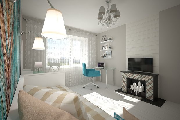 Фото из портфолио Комната для студентки – фотографии дизайна интерьеров на INMYROOM