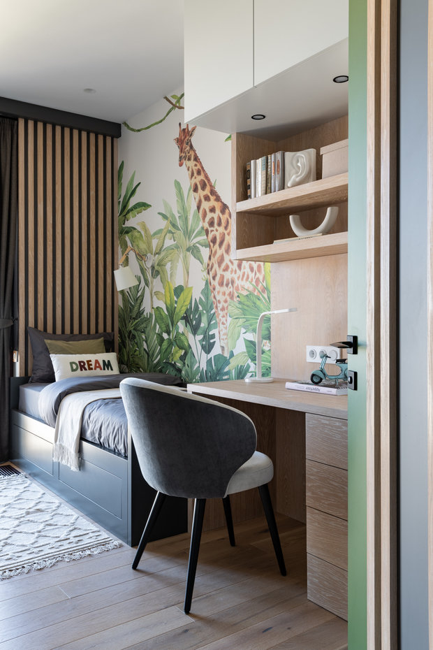 Фото из портфолио Просторная квартира 120м.кв для современной молодрй семьи – фотографии дизайна интерьеров на INMYROOM