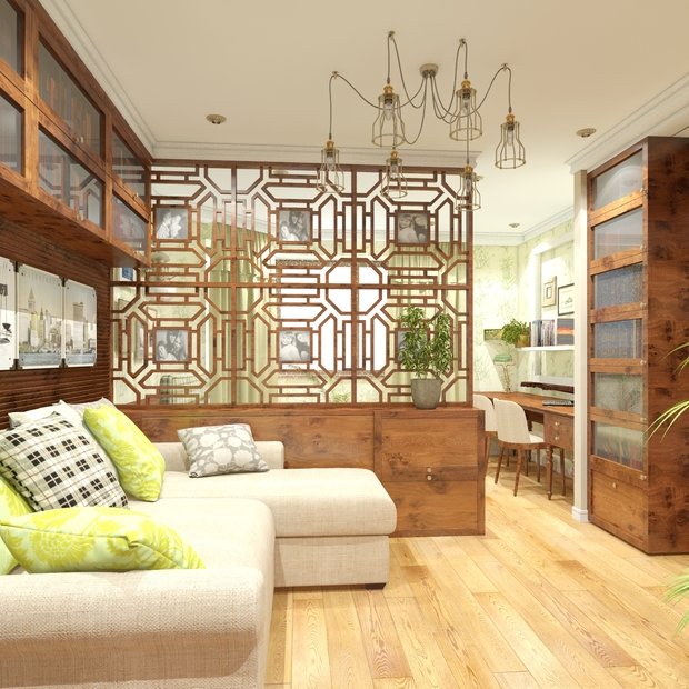 Фотография: Гостиная в стиле Эклектика, Эко – фото на INMYROOM