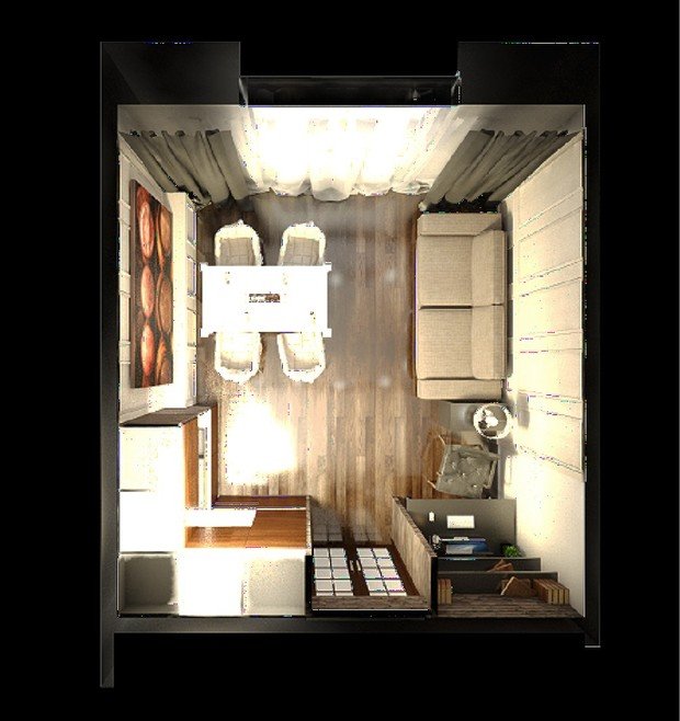 Фото из портфолио Квартира для пары с детьми – фотографии дизайна интерьеров на INMYROOM
