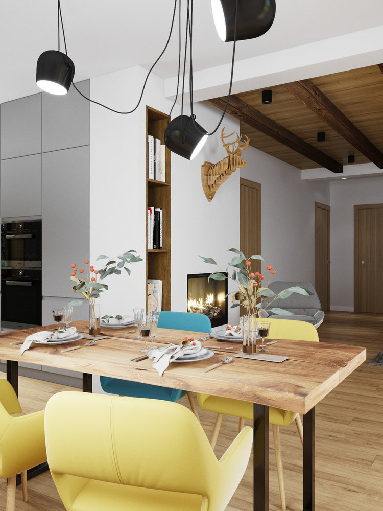 Фотография: Кухня и столовая в стиле Современный, Скандинавский, Дом, Проект недели, Дача, Новосибирск, 3 комнаты, 60-90 метров, DS Mango – фото на INMYROOM