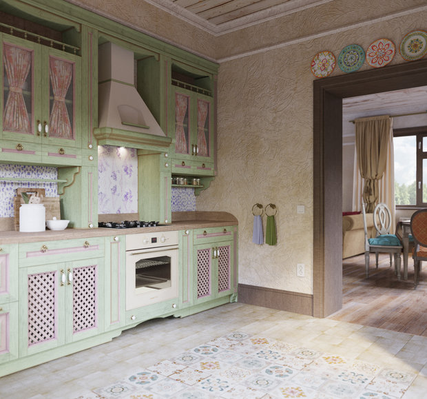 Фото из портфолио Деревенский прованс под Томском – фотографии дизайна интерьеров на INMYROOM