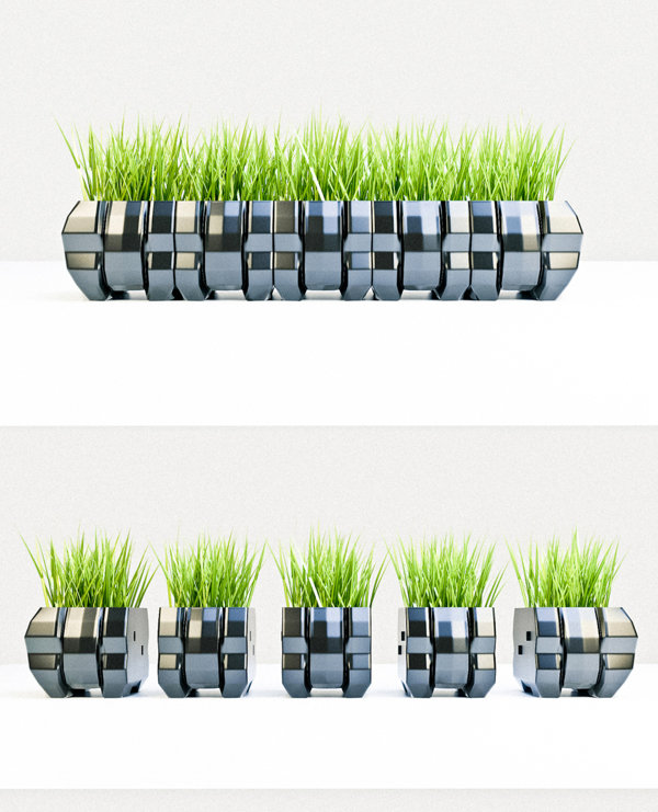 Фото из портфолио Кашпо "caterpillar"  – фотографии дизайна интерьеров на InMyRoom.ru