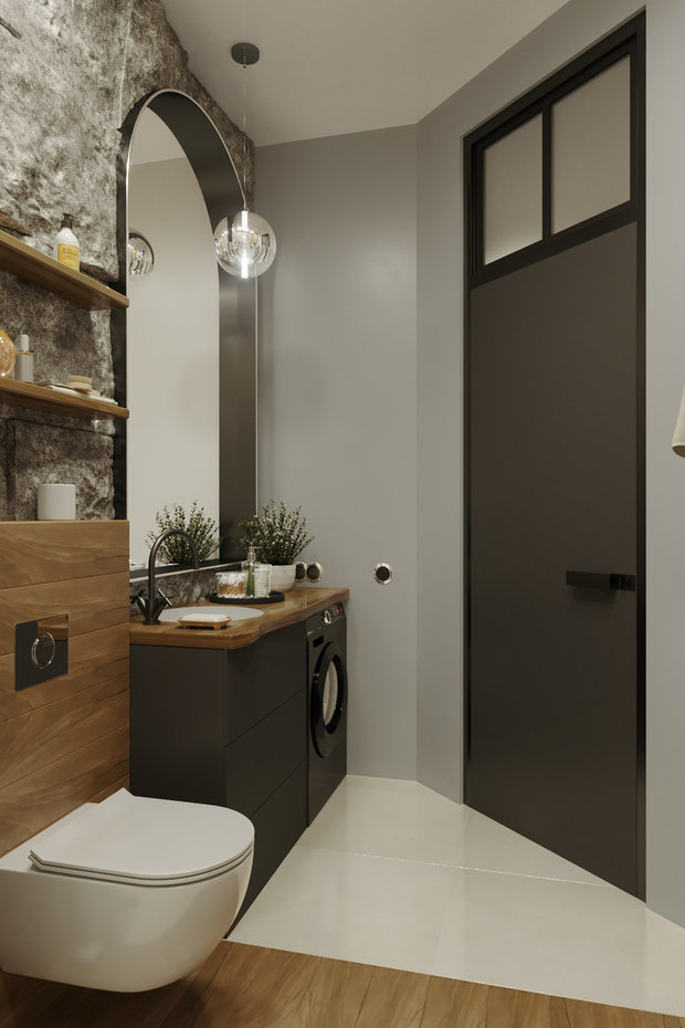 Фото из портфолио Интерьер студии 40 кв.м. Italian Loft – фотографии дизайна интерьеров на INMYROOM