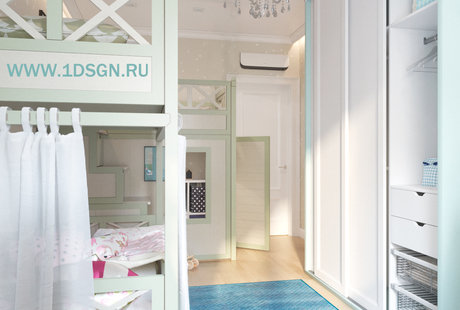 Дизайн интерьера Детская в ЖК "Арт" г.МОСКВА